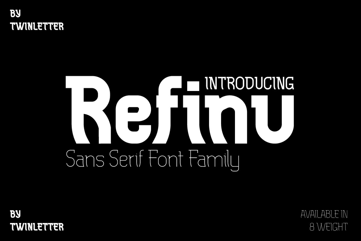Refinu, a Sans Serif Font by twinstd (Photo 1 of 11)