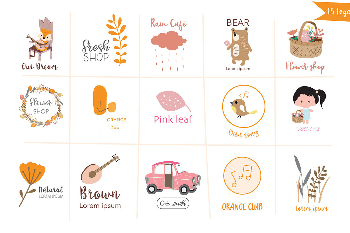 12 cute natural design cards3#, a Card Template by Piixypeach (Photo 4 of 4)