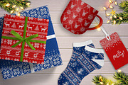Knitted Christmas Patterns, a Pattern Graphic by JuliaMalinovskaya (Thumbnail 8 of 10)