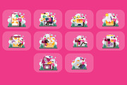 Email Service Illustration Pack, a Technology Illustration by baii09 (Thumbnail 4 of 4)