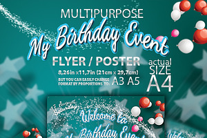 Kid Birthday Event Flyer