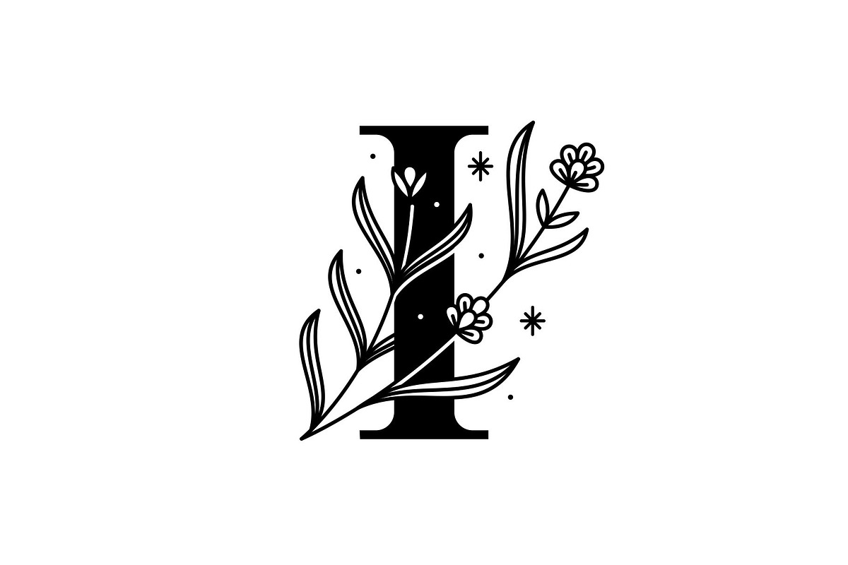 Letter I Lavender Flower Logo, a Branding & Logo Template by Buqancreative