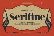 Serifine, a Serif Font by graphicook (Thumbnail 1 of 10)