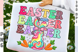 Happy Easter Png, Easter Bunny Png, an Illustration by Craft Nest
