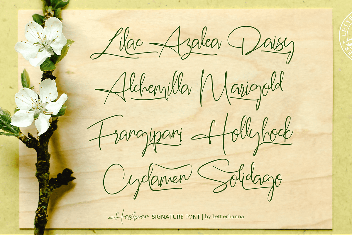 Hasibuan Font, a Script Font by Letterhanna Studio (Photo 15 of 17)