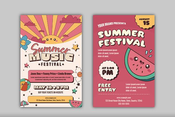 Summer Event Flyer Template preview 5