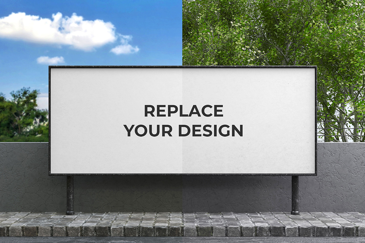 Street Billboard Mockups, an Advertising Mockup by Artlogs (Photo 2 of 4)