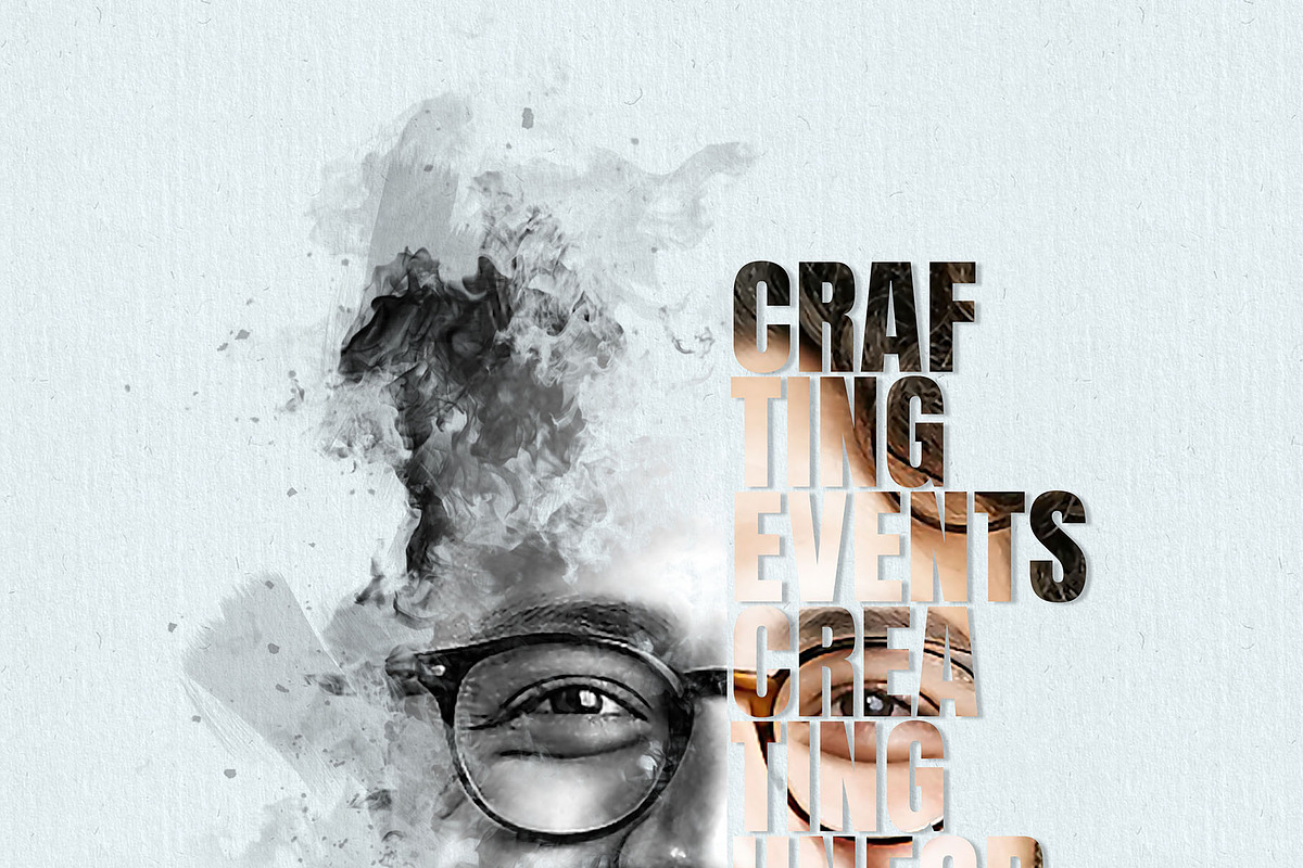 Typography Portrait Text Effect