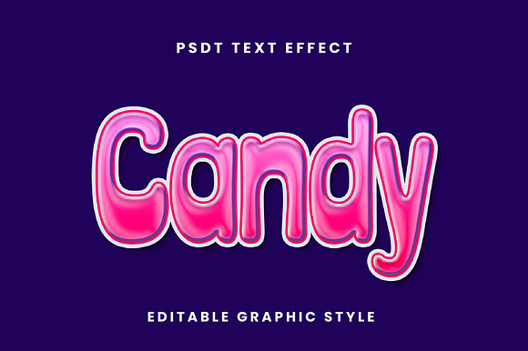 Glossy Outline Text Effect preview 2