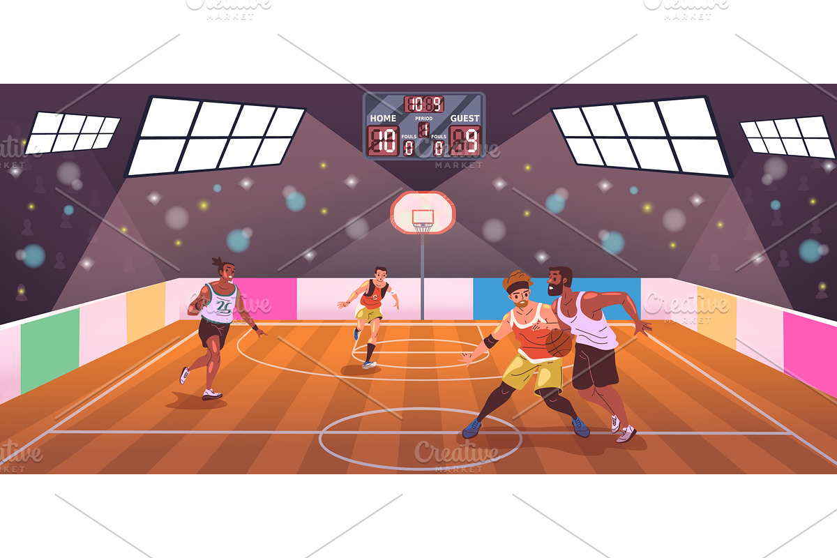 Basketball players tournament, a Sport Illustration by Stock-Smart-Start