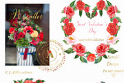 Saint Valentine's Day watercolor kit, a Texture Illustration by LABFcreations (Thumbnail 10 of 13)