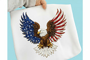 Brushstroke Patriotic American Eagle, an Illustration by designcity5 (Thumbnail 1 of 9)