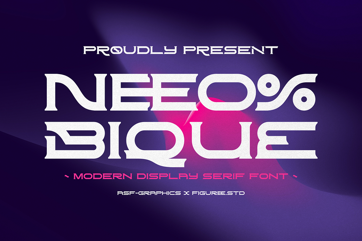 Neobique - Modern Display Serif, a Serif Font by figuree studio (Photo 1 of 10)