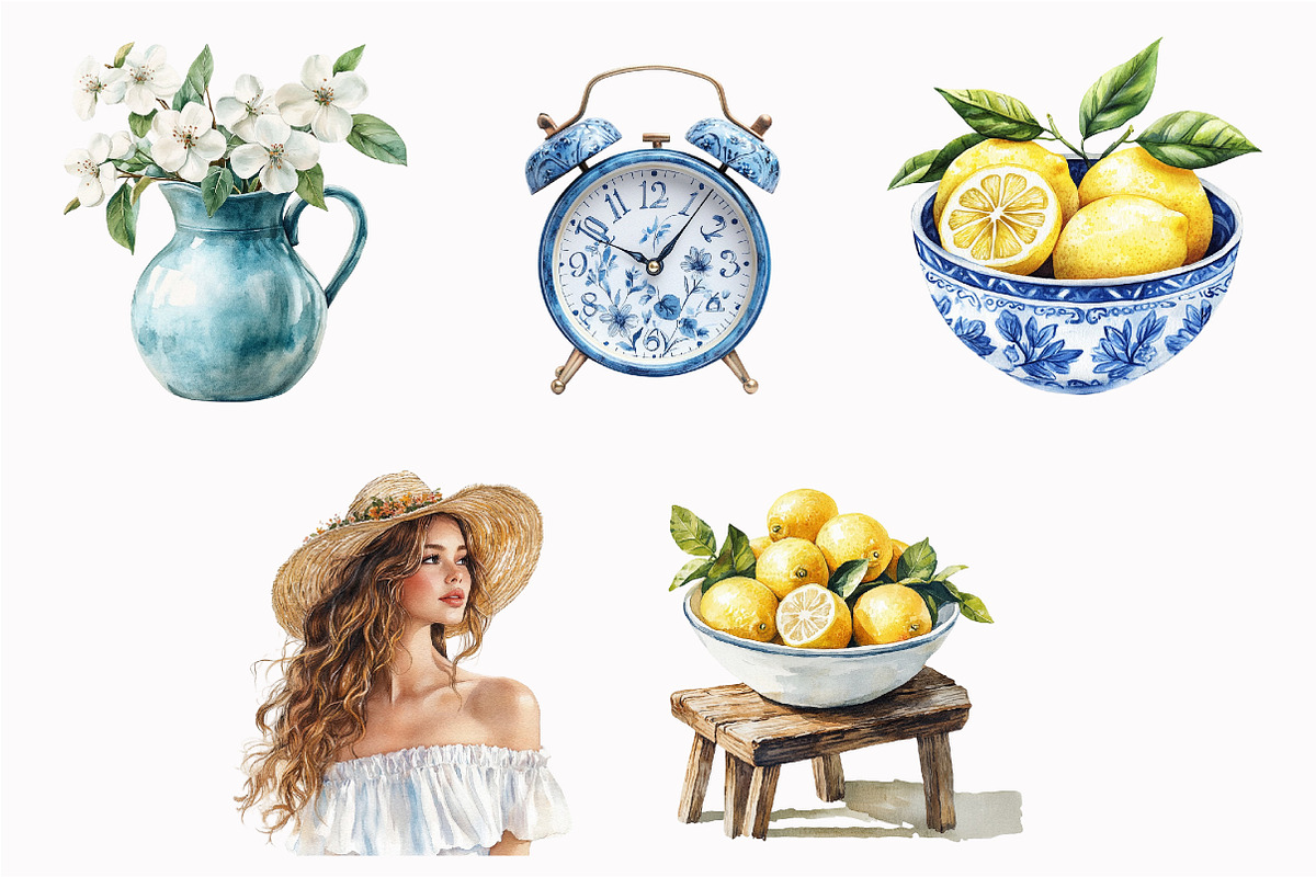 Greece Summer Clipart, an Illustration by Design Market (Photo 5 of 5)