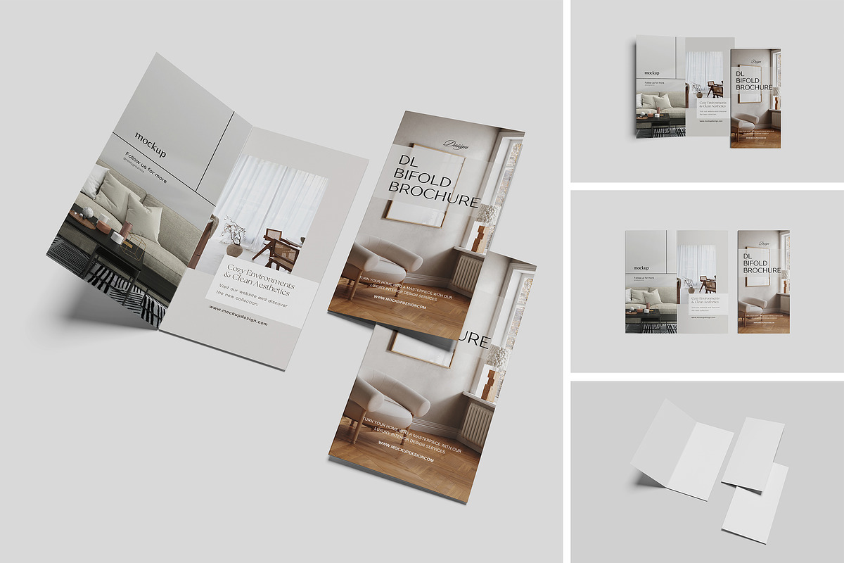DL Bifold Mockup, an Advertising Mockup by Pikachudesign (Photo 1 of 4)