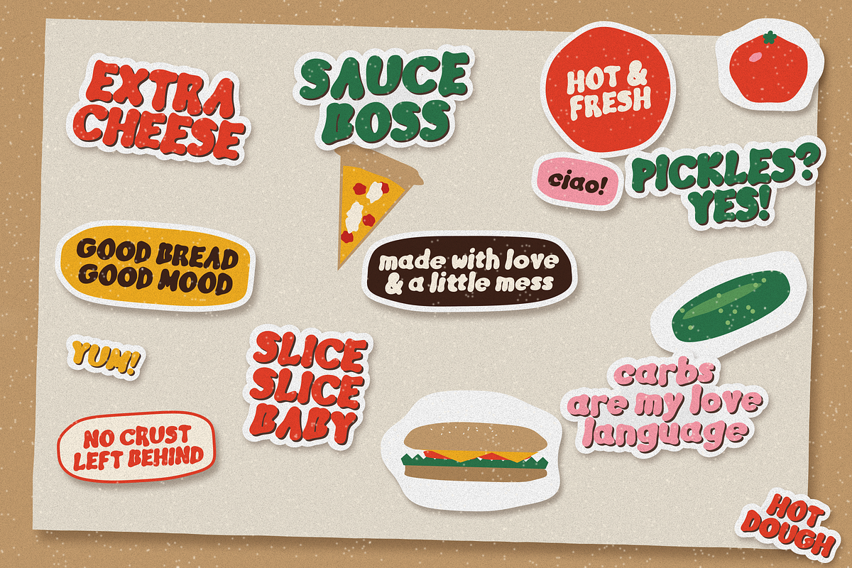 Squishy Blob Bubbly Display Font, a Sans Serif Font by FansyType (Photo 10 of 15)