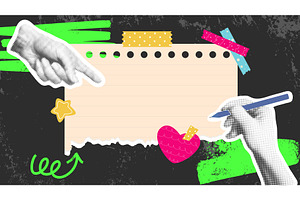 On dark grunge background, hand, an Object Illustration by Tati_Kli