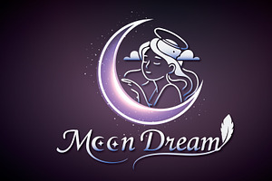 Moon Dream – Elegant Feminine Logo, a Branding & Logo Template by FusionadCreates