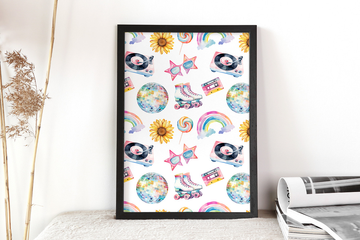 80th clipart and patterns, an Object Graphic by TheCuteShop (Photo 3 of 7)