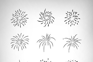 Firecrackers Vector Set