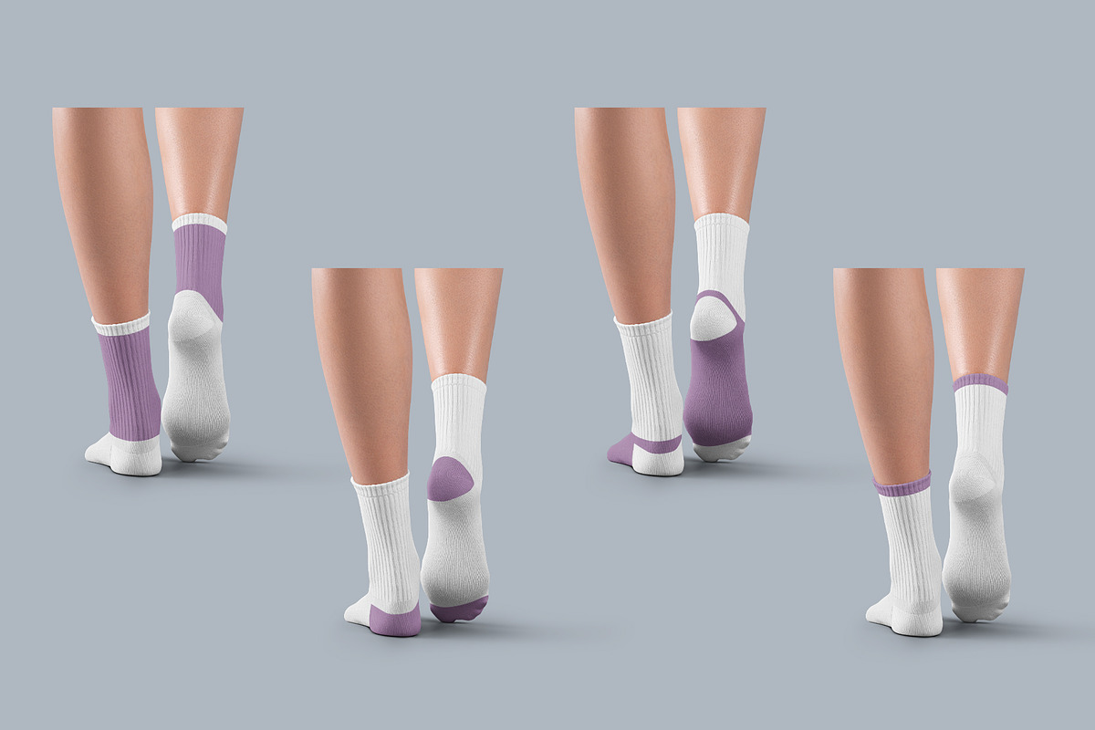 7 Mockups Medium Socks, a Bottom Mockup by Grow Design Craft Studio (Photo 3 of 7)