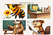 Career Animal Watercolor Clipart, an Animal Illustration by Artnoy (Thumbnail 3 of 8)