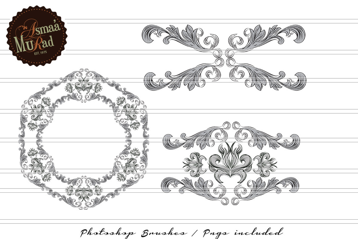 Baroque Photoshop Brushes-SALE! preview 6