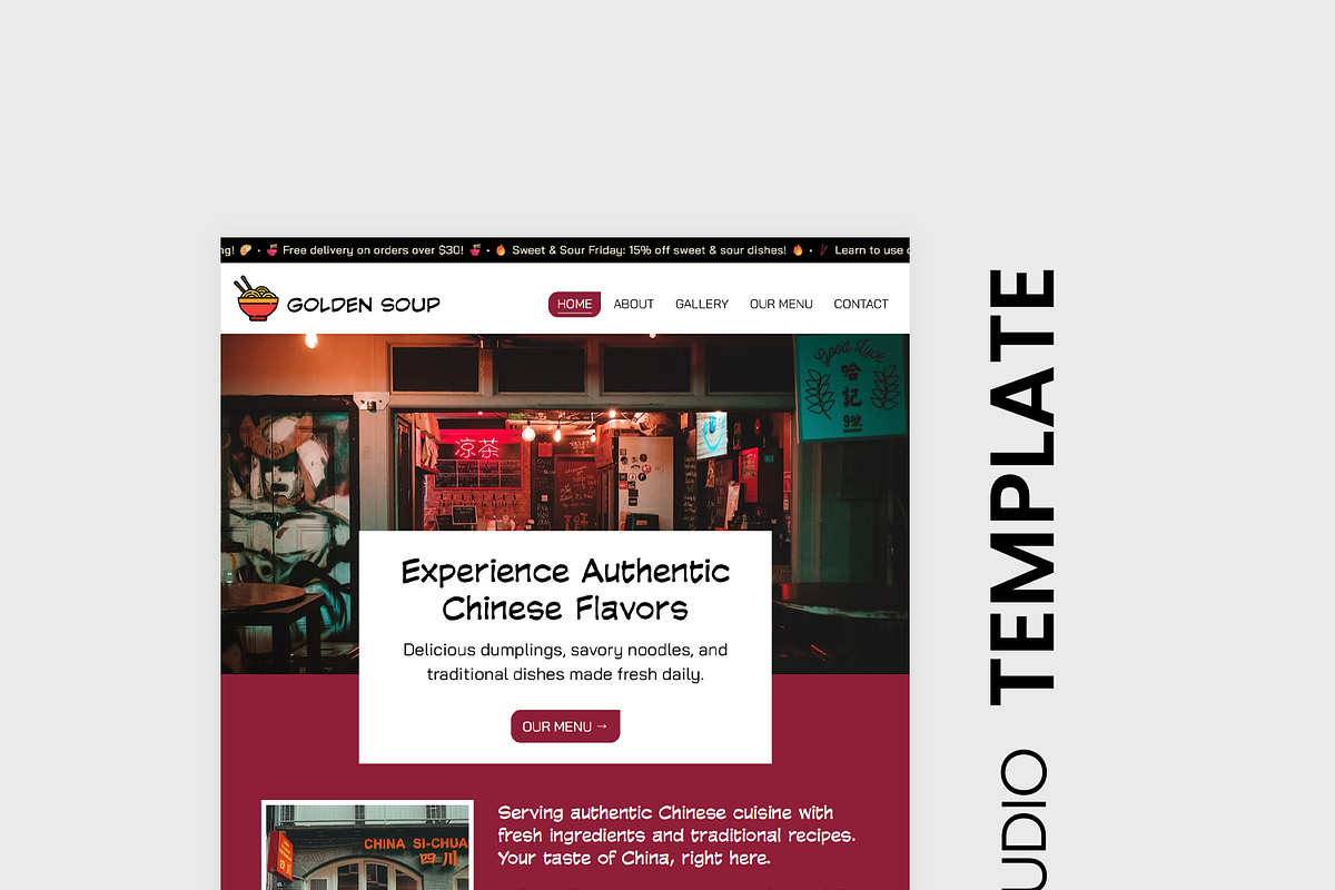 Chinese Restaurant Website preview 8