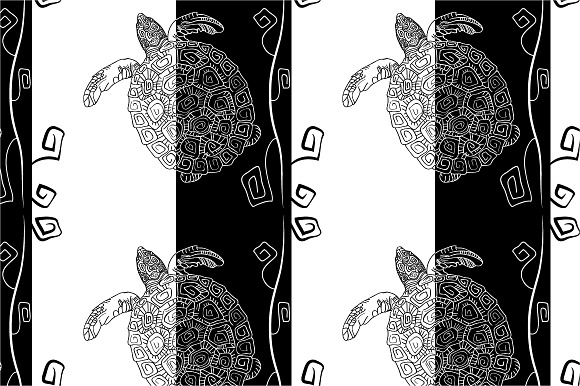Seamless Pattern Black And White