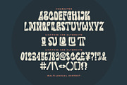 Compoun Nomeros Retro Psychedelic, a Sans Serif Font by Maulana Creative (Thumbnail 5 of 7)