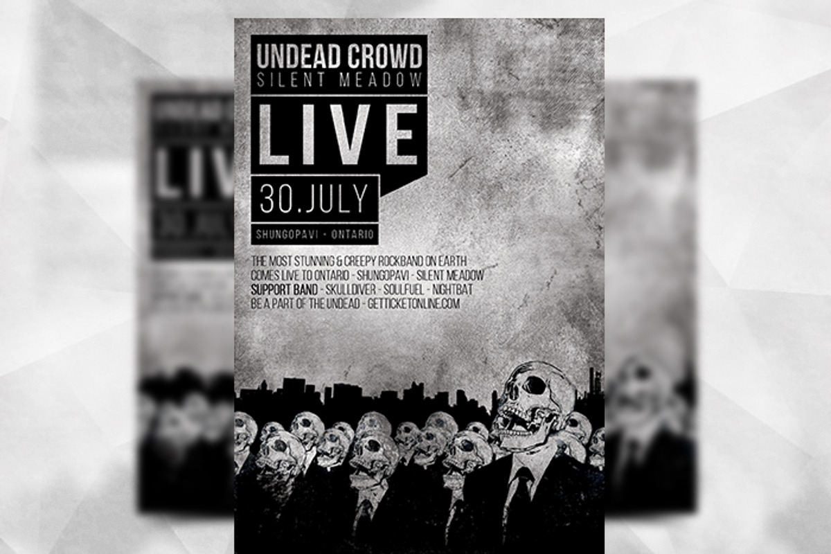 Undead Crowd - Flyer Template, a Flyer Template by Flyermarket (Photo 2 of 3)