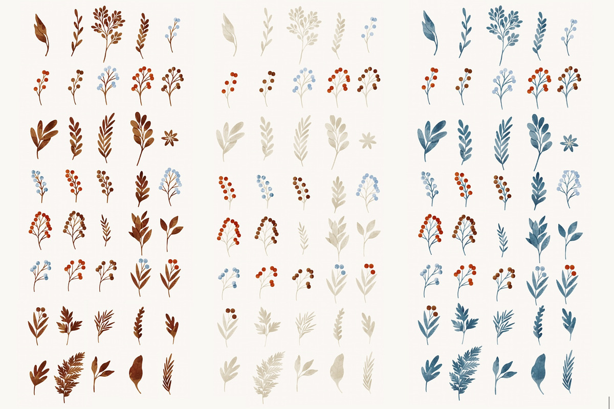 Winter Botany Set, a Decorative Illustration by Helga Wigandt (Photo 7 of 10)