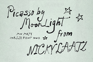 Picasso by Moonlight Font Duo