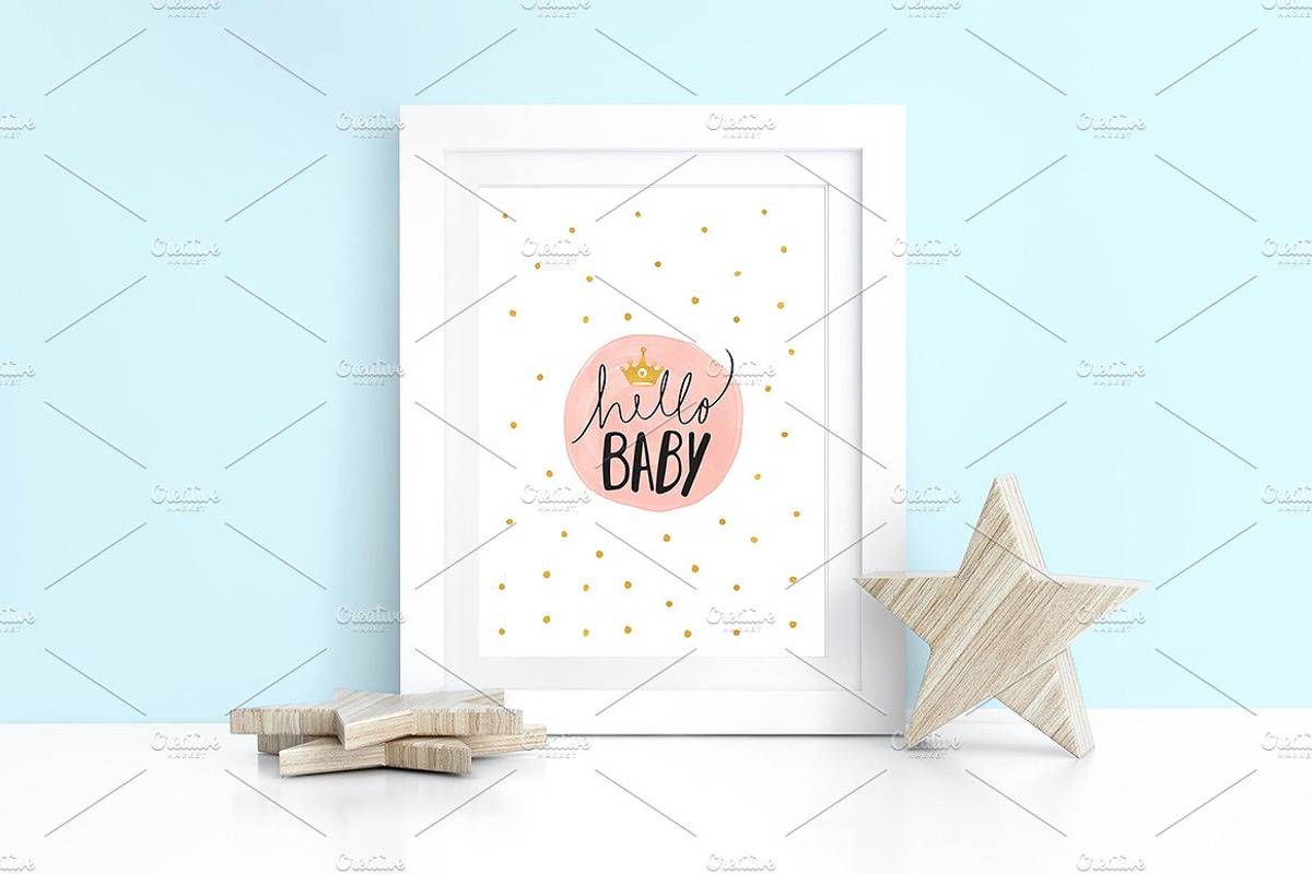 Kids Room Wall/Frame Star MockUp, a Product Mockup by Milan Mockup (Photo 3 of 8)