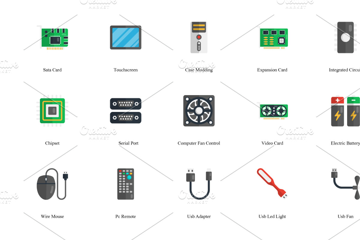 Computer Hardware Flat icons, an Icon by Vector Squad (Photo 6 of 8)