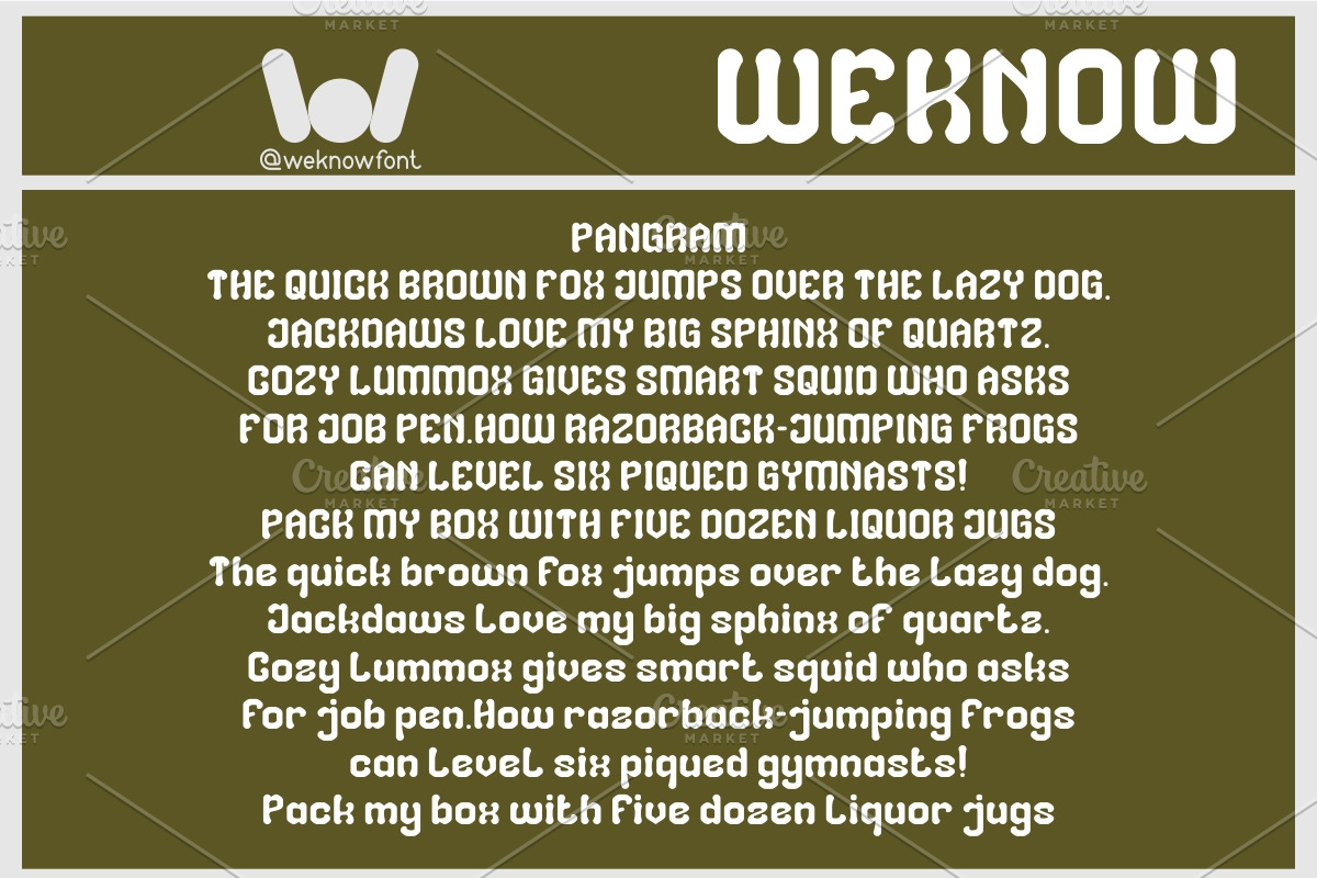 Creative Force font, a Font by weknow (Photo 6 of 8)