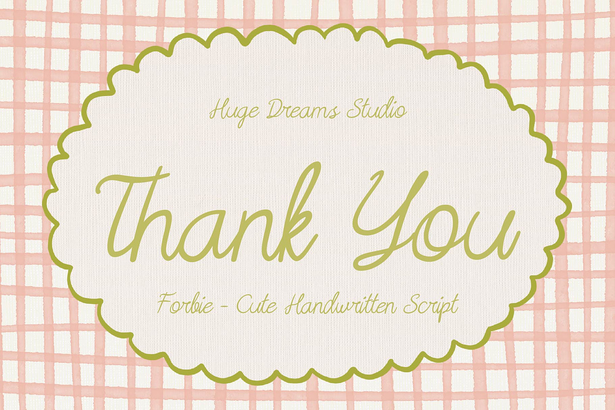 Forbie – Handwriting Script Font, a Script Font by Huge Dream Studio (Photo 9 of 9)