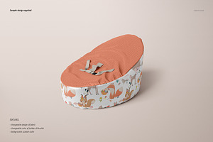 Baby Bean Bag Mockup Set