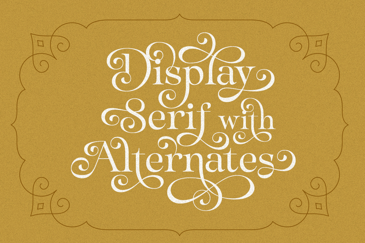 Sparky Dream - Curly Stylish Serif, a Serif Font by Letterhend Studio (Photo 2 of 11)