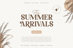 Monte Blance - Vintage Stylish Serif