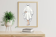 Pin-Up Ghost Girl Clipart, an Illustration by Libby Wishes (Thumbnail 7 of 7)