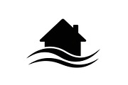 50 Flooded Home Silhouette Bundle, an Illustration by Designs_River (Thumbnail 34 of 51)