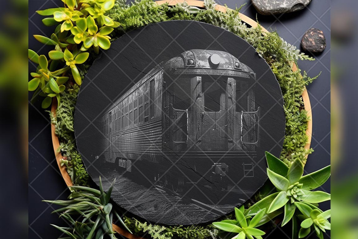 Eerie Train Car Halloween Railroad, a Background Graphic by LaseredNinja (Photo 2 of 7)