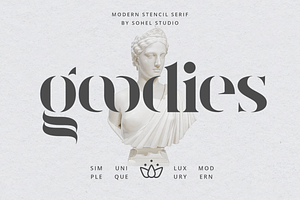 Goodies - Elegant Logotype Font, a Serif Font by Sohel Studio