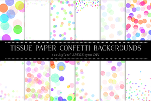 Paper Confetti Backgrounds