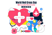 10 World Red Cross Day Illustration, a Healthcare Illustration by denayunebgt (Thumbnail 1 of 4)