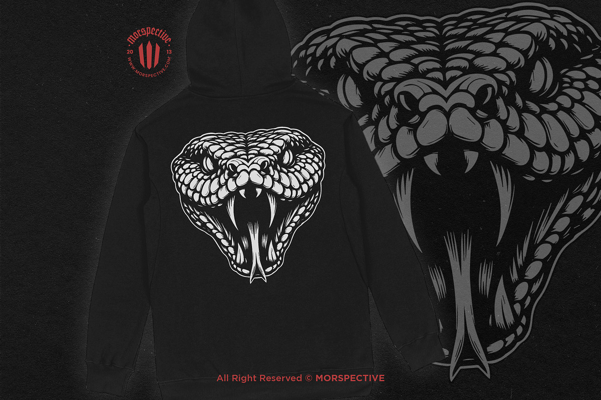 10 Bundle Dark Art Viper Snake Beast, an Animal Illustration by Morspective (Photo 4 of 7)