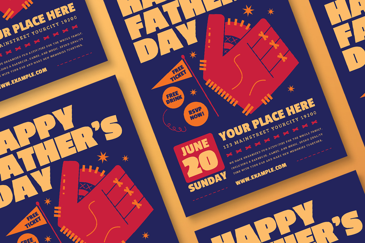 Happy Father's Day Flyer, a Flyer Template by Tokosatsu (Photo 3 of 3)