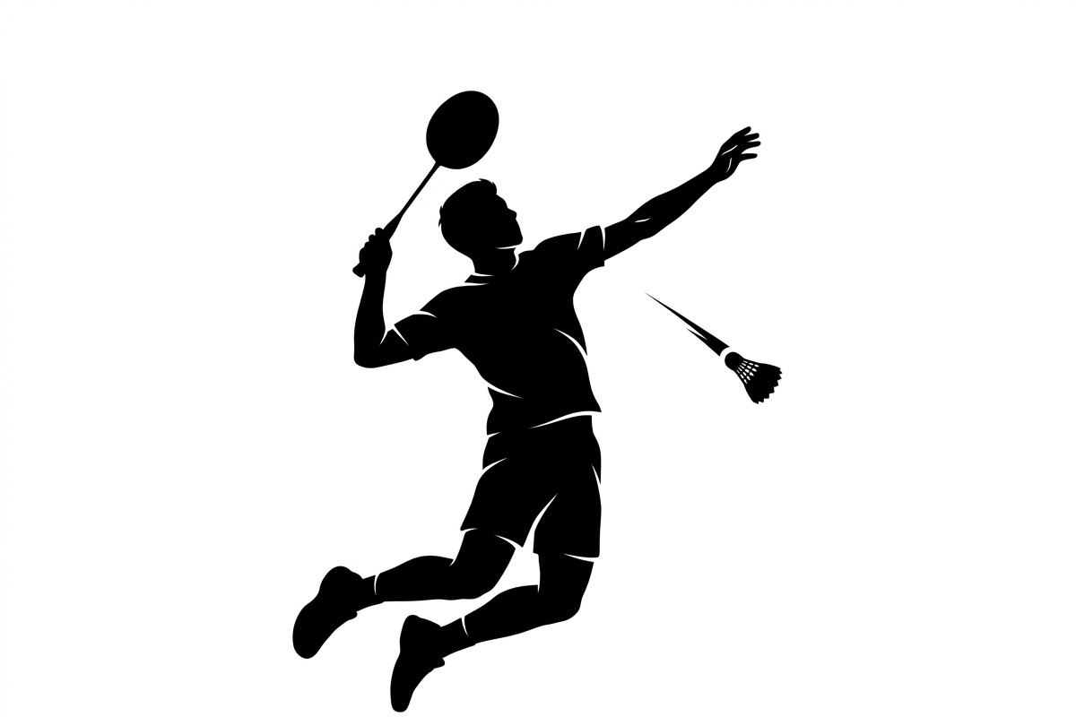 60 Badminton Player Smash Silhouette, a Person Illustration by Amazin_art (Photo 32 of 37)