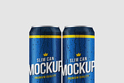 Realistic Slim Can Mock-up, a Print Template by Propex (Thumbnail 11 of 17)